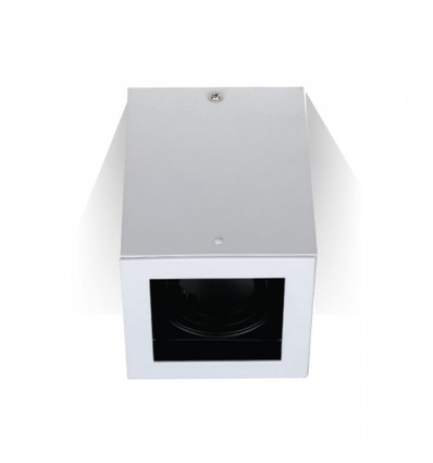 Plafondlamp GU10 - IP20, vierkant, wit, zonder lichtbron