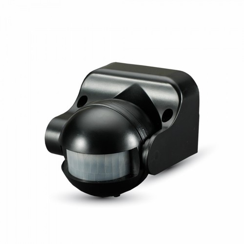 Bewegingssensor - IP44 buiten, LED-vriendelijk, zwart, PIR infrarood