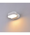 6W LED witte wandlamp - IP65 buiten, Ovaal, 350 graden draaibaar, incl. lichtbron