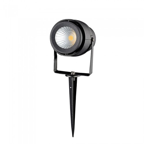 V-Tac 12W LED tuinscheenlamp - Zwart, met grondpen, IP65, 230V