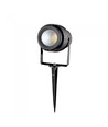 V-Tac 12W LED tuinscheenlamp - Zwart, met grondpen, IP65, 230V