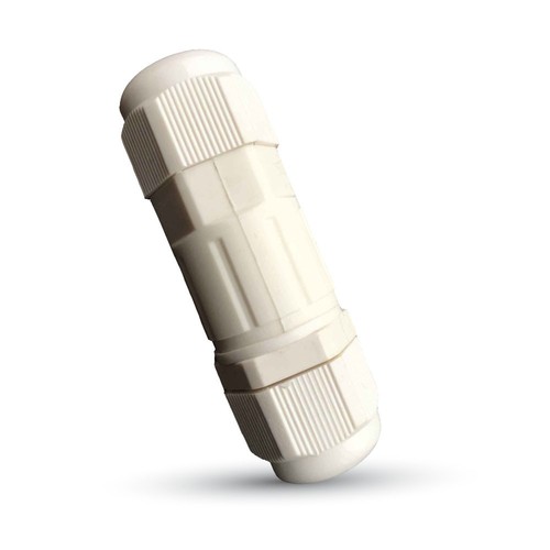 Ronde kabeldoos - IP68 waterdicht, wit, voor het verbinden van kabels