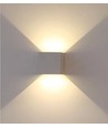 5W LED wandlamp - IP65 buiten, vierkant, grijs, verstelbare stralingshoek, incl. lichtbron