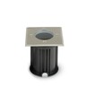 V-Tac inbouwspot - Vierkant, roestvrij staal, GU10 fitting