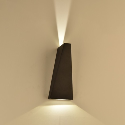6W LED wandlamp - IP65 buiten, zwart, incl. lichtbron
