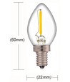 E14 0,7W dimbaar minilampje