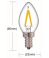 E14 1W dimbare minilamp