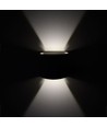 5W LED wandlamp - IP65 buiten, rond, zwart, verstelbare stralingshoek, incl. lichtbron