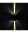 5W LED wandlamp - IP65 buiten, rond, zwart, verstelbare stralingshoek, incl. lichtbron
