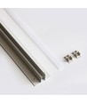 Troldtekt-rail 60 cm voor LED-strips - Verzonken, verlengbaar