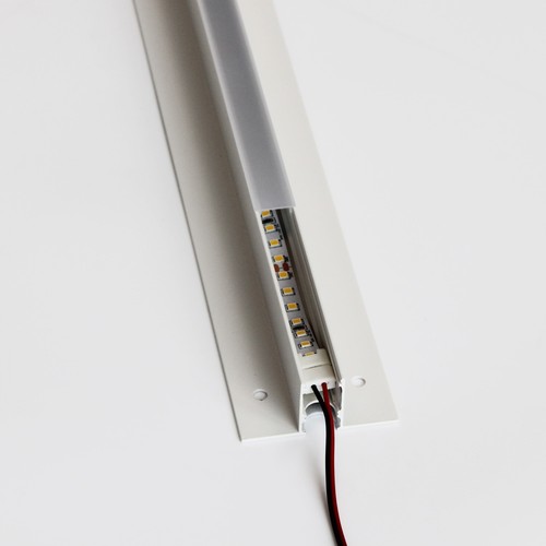 Troldtekt-rail 60 cm voor LED-strips - Verzonken, verlengbaar