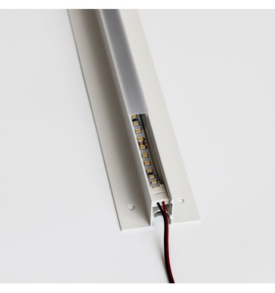 Troldtekt-rail 60 cm voor LED-strips - Verzonken, verlengbaar