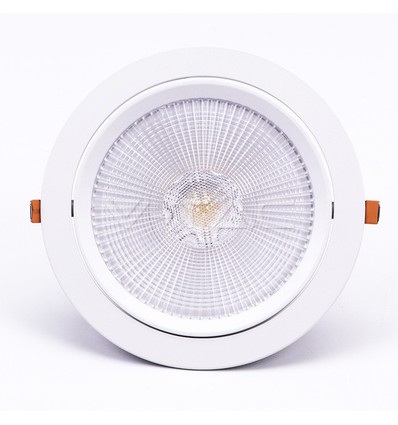 30W Ø22,5cm LED spotlight - Zaaggat: Ø19,5 cm, Afmetingen: Ø22,5 cm, 3 cm hoog, Samsung LED chip