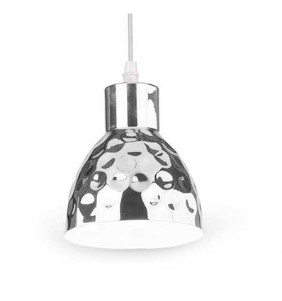 V-Tac koperen hanglamp - Chroom kleur, Ø15 cm, E27