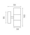 V-Tac wandlamp met op- en neerwaarts licht - IP44 buiten, GU10 fitting, zonder lichtbron