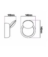 5W LED witte wandlamp - IP20 binnen, rond, draaibaar, incl. lichtbron