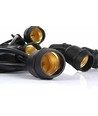 V-Tac lichtsnoer voor 15 stuks E27 lampen - 15 meter, IP54, 230V, zonder lichtbron