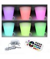 V-Tac RGB LED plantenpotverhoger - Oplaadbaar, met afstandsbediening, 28x28x29 cm