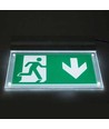 V-Tac wand- of plafondgemonteerd LED uitgangsbord - 2W, Samsung LED-chip, 140 lumen