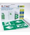V-Tac wand- of plafondgemonteerd LED uitgangsbord - 2W, Samsung LED-chip, 140 lumen