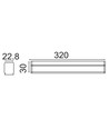 30cm 4W compact armatuur - Samsung LED-chips