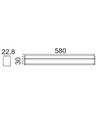 60cm 7W compact armatuur - Samsung LED-chips