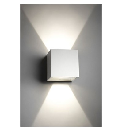 5W LED wandlamp - IP65 buiten, wit, vierkant, verstelbare stralingshoek, incl. lichtbron