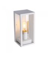 E27 Wandlamp - IP44 buiten, wit, zonder lichtbron
