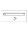 120cm 40W LED-armatuur, doorvoerbedraad - IP65, Easy connect