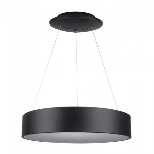 30W dimbare LED-kroonluchter - Zwart, zacht licht, warm wit
