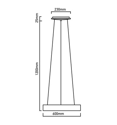30W dimbare LED-kroonluchter - Zwart, zacht licht, warm wit