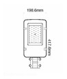 V-Tac 50W LED straatlamp - Samsung LED-chip, Ø60mm, IP65, 137lm/w
