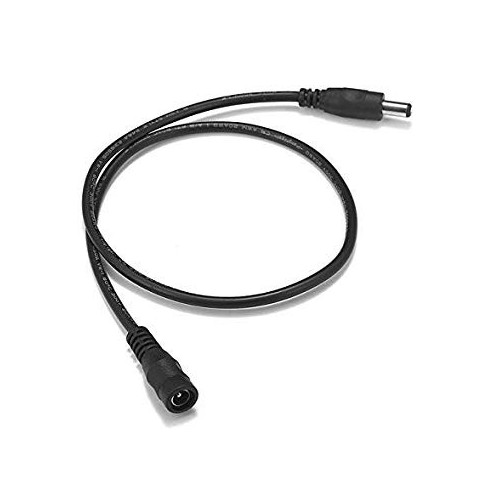 DC Verlengkabel - 30 cm, voor LED-strips, 5V-48V, zwart