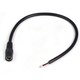 DC vrouwelijke connector - 5V-48V, zwart