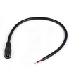 DC vrouwelijke connector - 5V-48V, zwart