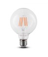 E27 6W LED globe lamp - Ø12,5 cm, Samsung LED-chip, filament