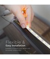 5m 4,2W/m spatwaterdichte LED strip - 12V DC, IP65, 60 LED's per meter