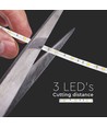 5m 4,8W/m RGB spatwaterdichte LED-strip - 12V DC, IP65, 30 LED's per meter