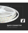 5m 9W/m spatwaterdichte LED-strip - 24V DC, IP65, 60 LED's per meter