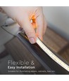 5m 9W/m spatwaterdichte LED-strip - 24V DC, IP65, 60 LED's per meter