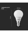 V-Tac 3,7W LED-lamp - P45, E14