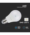 E27 8,5W LED-lamp - A60, 200 graden