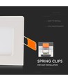 18W 22,5x22,5cm LED inbouwpanel - Zaagmaat: 20,5 x 20,5 cm, Afmetingen: 22,5 x 22,5 cm