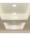 18W 22,5x22,5cm LED inbouwpanel - Zaagmaat: 20,5 x 20,5 cm, Afmetingen: 22,5 x 22,5 cm