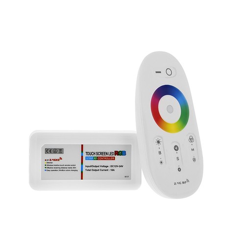 RGB-controller met afstandsbediening - RF draadloos, 12V (216W), 24V (432W)