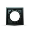 G53 AR111 inbouwspot - Zwart, 17,5 x 17,5 cm