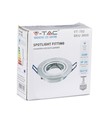 MR16 of GU10 Downlight kit - Zonder lichtbron, geborsteld aluminium, Zaagmaat: Ø7,5 cm, Afmetingen: Ø9,1 cm