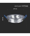 MR16 of GU10 Downlight kit - Zonder lichtbron, geborsteld aluminium, Zaagmaat: Ø7,5 cm, Afmetingen: Ø9,1 cm