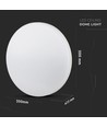 15W LED-plafondlamp - IP44, Ø20cm, rond