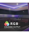 5m 7W/m RGB LED-strip - 12V DC, IP20, 60 LED's per meter